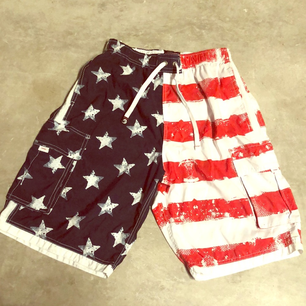 USA Flag Board shorts by B.Split size Medium
